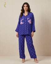 Night Blue co -ord set