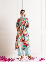 Flower clustered “Ambar” kurti pant se