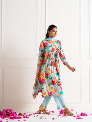 Flower clustered “Ambar” kurti pant se
