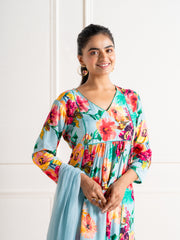 Flower clustered “Ambar” kurti pant se