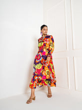 Floral Rangoli midi dress