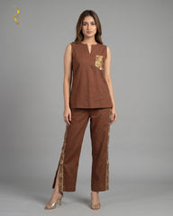 Coffee brown - Gotta lampi  co-ord set
