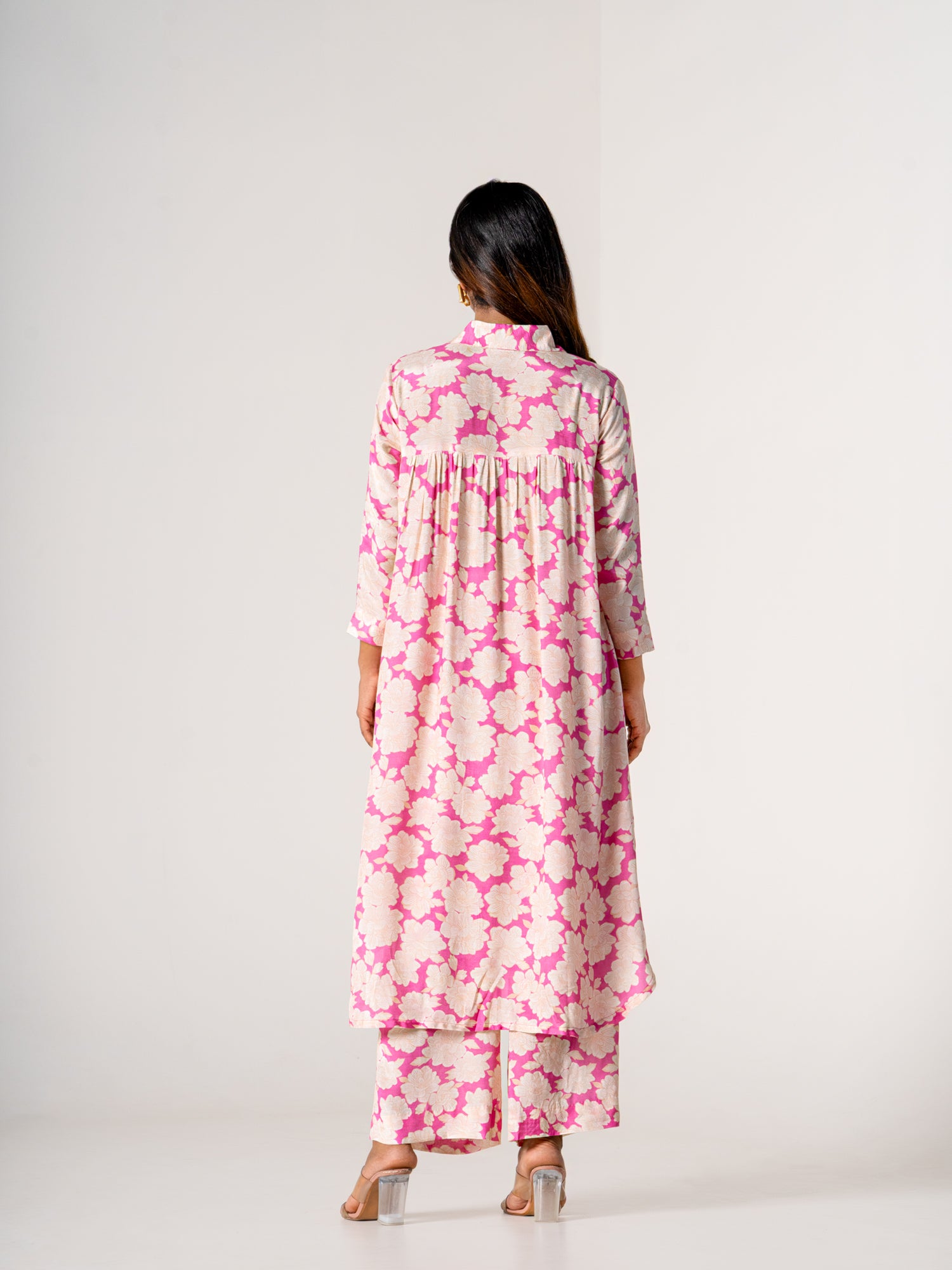 Flora Pink - Kurta Pant Set