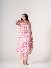 Flora Pink - Kurta Pant Set