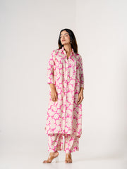 Flora Pink - Kurta Pant Set