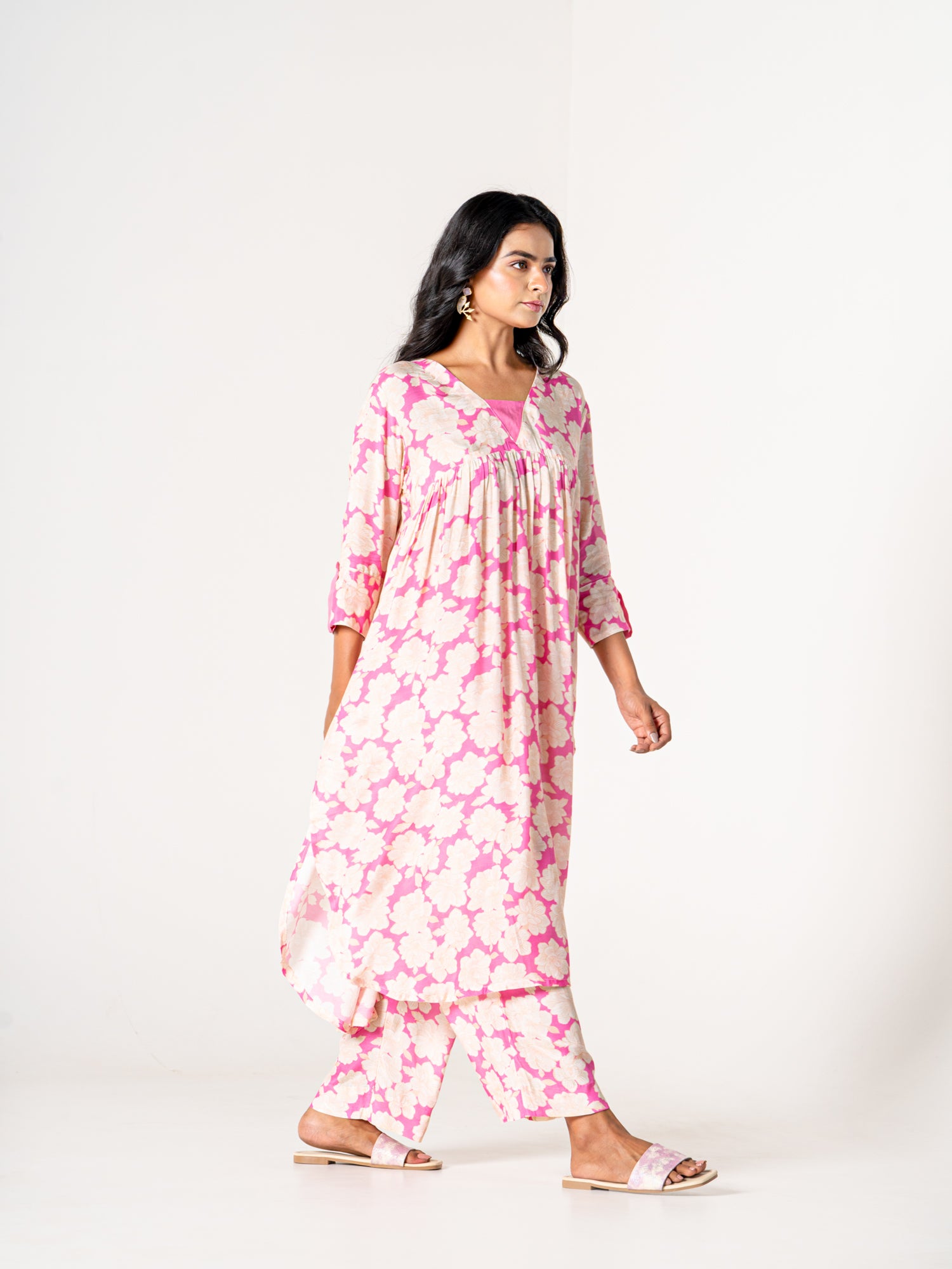 Flora Pink - Kurta Set 2