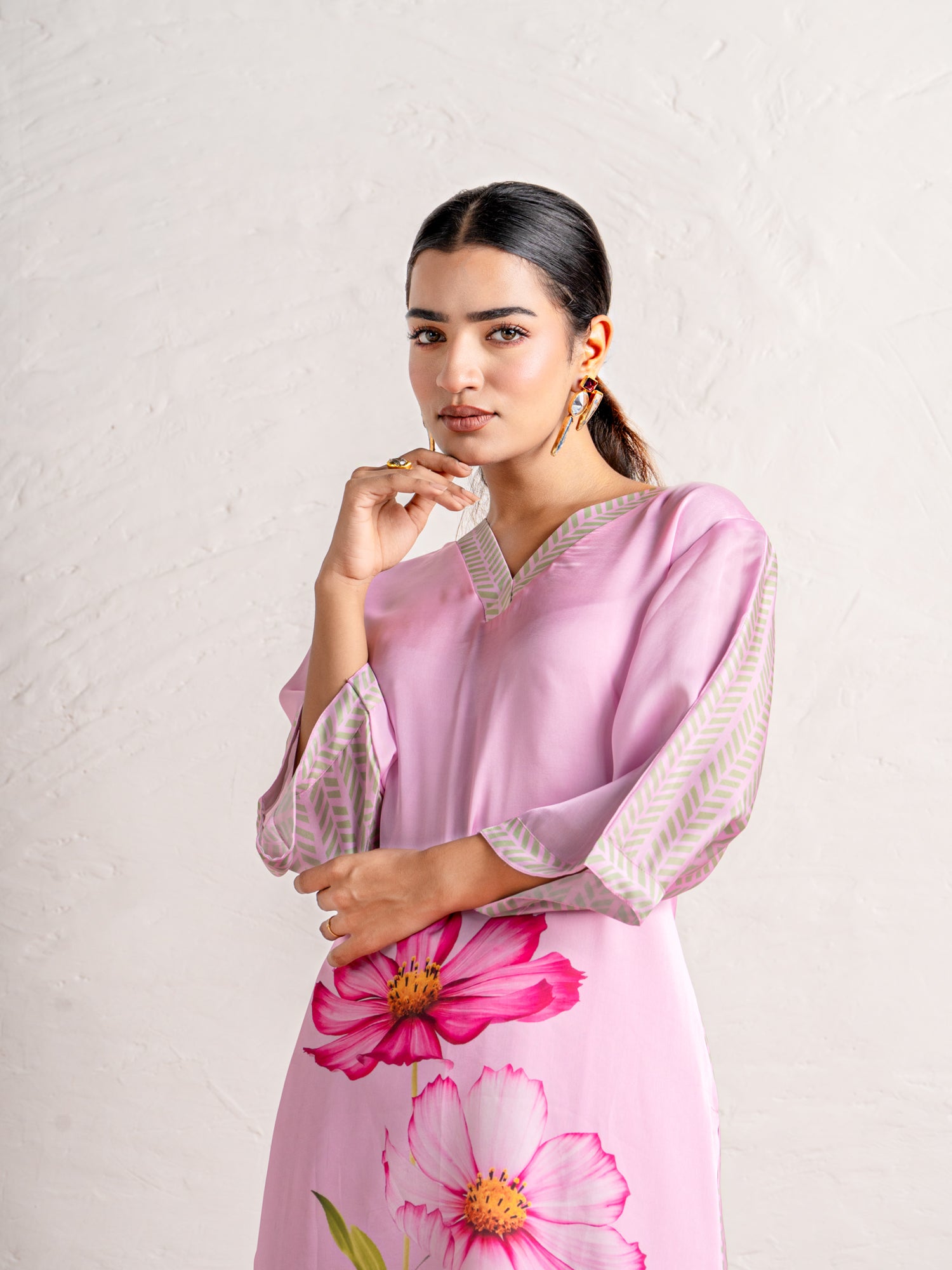 Iconic Pinks - Kurti Palazzo