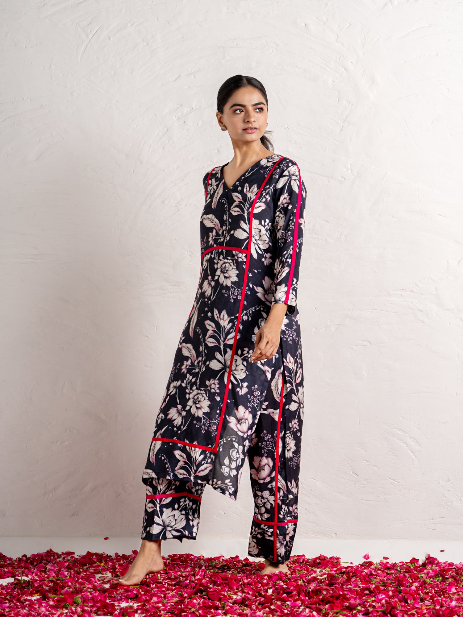 B & W Kurti Pant- Co-Ord Set