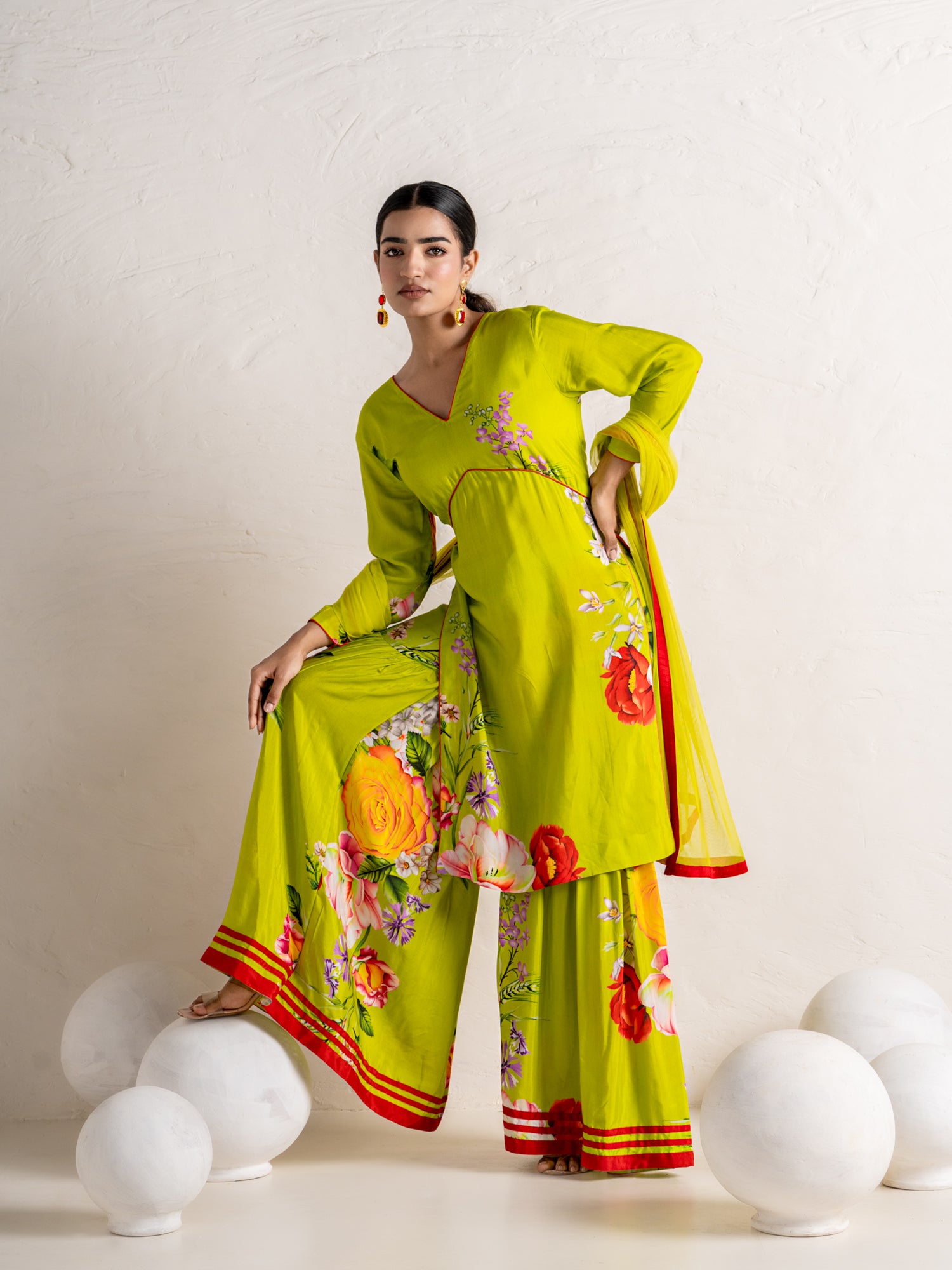 Lime green gotilo garara set