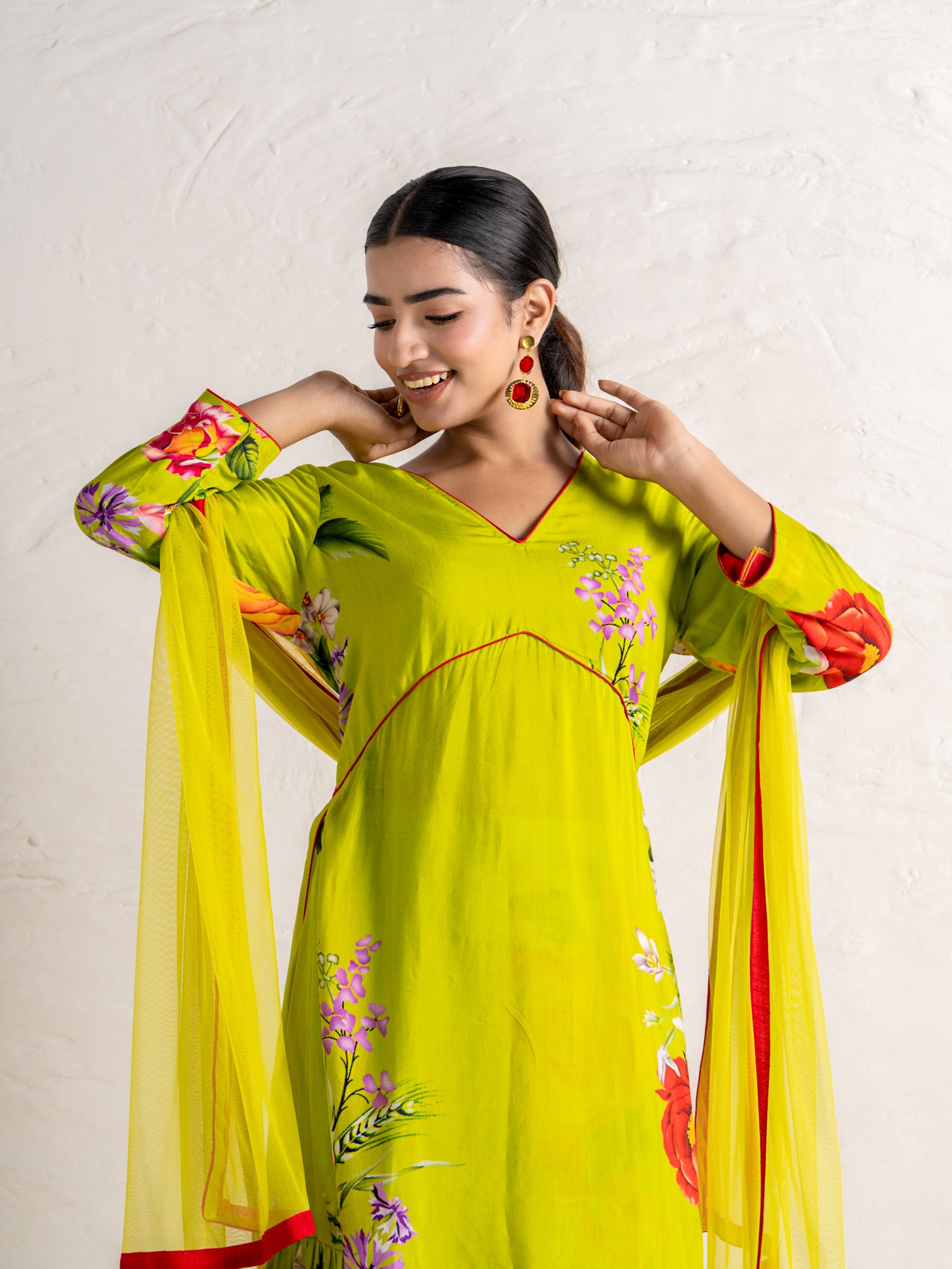 Lime green gotilo garara set